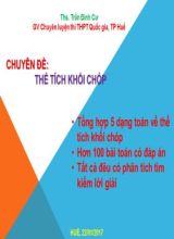 Toán 12 - Chuyên đề 2 Thể tích khối chóp